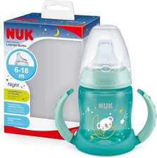 NUK First Choice Sippy Cup Night | 6-18 Months | 150 ml Glow in the Dark Handles