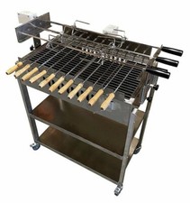 Stainless Steel Cypriot Greek Rotisserie Charcoal Spit BBQ DUE FRI 12TH DEC