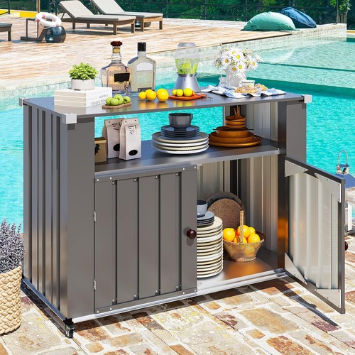 Door metal storage - 2-door,