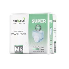 CarebyMail Adult Incontinence Pull Up Pants SUPER Medium Nappies High Absorbency