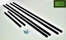 Truck Cab Rear Sliding Window Channel Seal Set + Screws 4 Land Rover Series 2 3