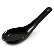 Soup Spoon - Black Ceramic