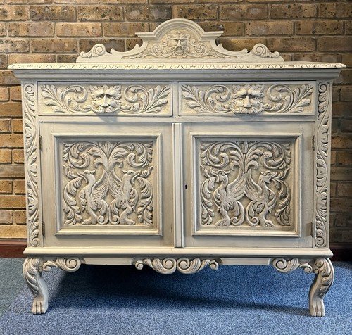 Victorian antique painted oak - antique,