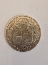 1916 Silver Half Crown Antique