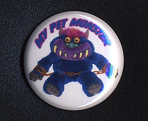 Pet monster badge button - pet,