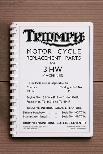Triumph 3hw spare parts - spare,