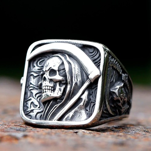 Men chunky grim reaper skull - grim,