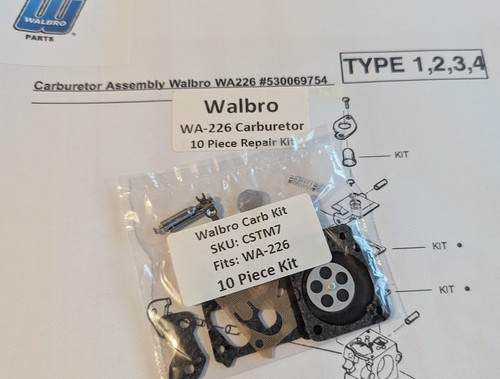Walbro 226 carburetor 10 - wa-226,