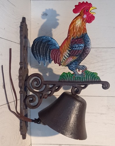 Cockerel cast iron bar door - cockerel,