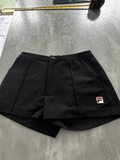 Retro Fila Tennis Shorts Black Small 80s Casuals Vintage Bjorn Borg
