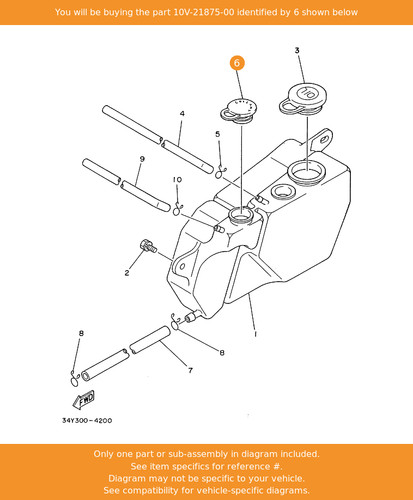 Yamaha cap 10v 21875 oem - yamaha,