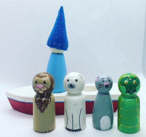 Wooden toys - boat,