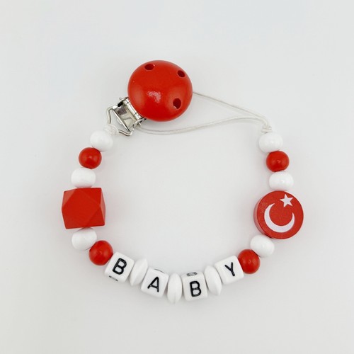 Personalised name dummy clip - personalised,
