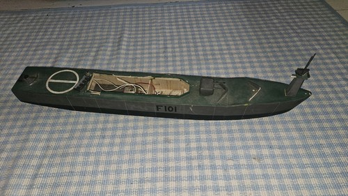 Wooden model boat pt 109 - 30",