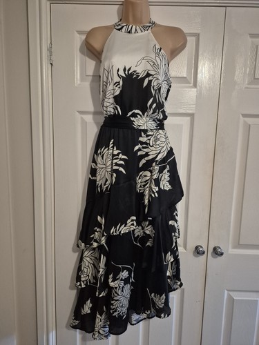 Black white lined - white, floral