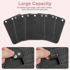 Sturdy Felt Badge Display Case With Five To Organize Pins And Brooches