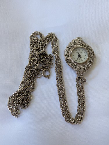 Marcasite watch pendant