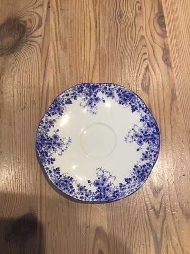 Shelley dainty blue saucers - shelley,
