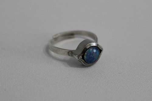 50s 60s design ring - with, opal