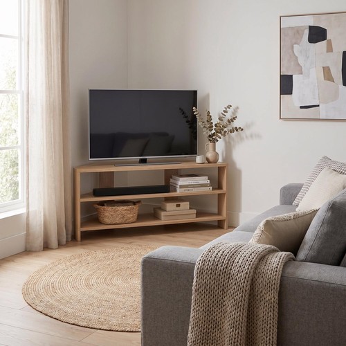 Promo corner unit oak - tv,