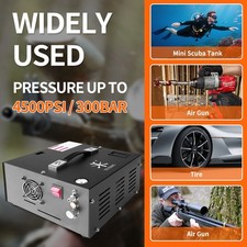 TUXING 4500Psi/300Bar PCP Air Compressor Portable built-in transformer Air Pump