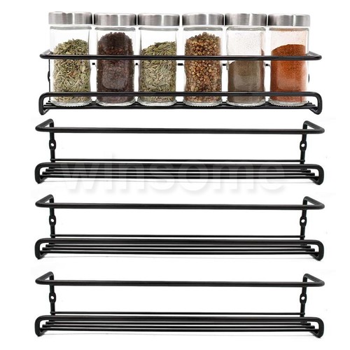 4pcs herb spice jar rack - spice,