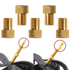 2x Presta to Schrader Valve Adapter Bike Tyre Converter Wheel Bicycle brass