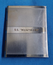 Vintage Match Holder Steamer Ship SS Montrose SUNK 1940 Transport Collectables