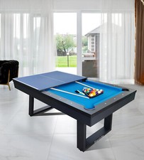 New Starstrike Pro, 3 in 1 Pool table/dining table/table tennis 6FT black.