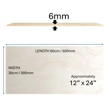 BIRCH PLY  Plywood Boards 2mm 3mm 4mm 6mm - Models Arts Crafts Laser Pyrography