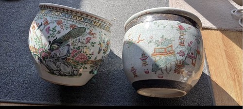 Pair large chinese porcelain - chinese,