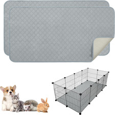 PAWCHIE 2 Pack Guinea Pig Cage Liner, Guinea Pig Fleece Liners Bedding