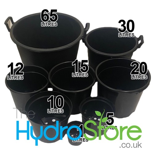 Plastic round plant pots 1l - plastic,