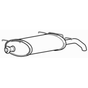 Quality rear exhaust silencer - quality,