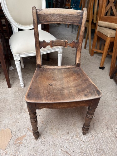 Antique wooden dining chair - antique,