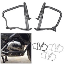 Front Engine Guard Highway Crash Bar Black For BMW R1200RT 2014 - 2019 po