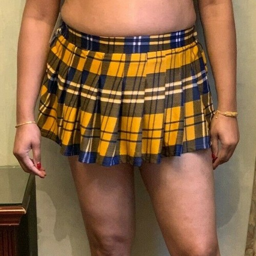 Tartan micro mini skirt - tartan,