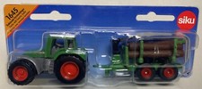 Siku 1645 Fendt Tractor with Forestry Trailer 1:87 scale Forestry Tractor NEW