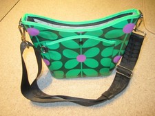 Orla Kiely Cross Carry Crossbody Sixties Stem Emerald Bag
