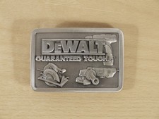 Vintage 1995 DeWalt Pewter Belt Buckle Certificate of Auth. Made in Australia