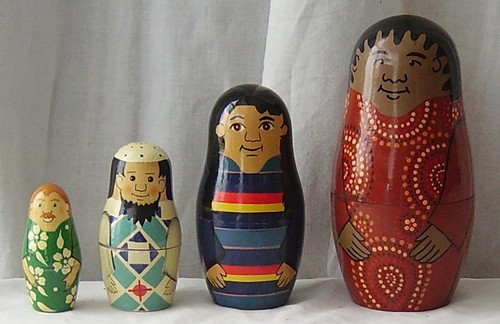 Vintage wooden russian - wooden,