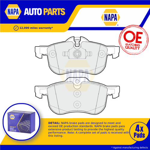 Brake pads set front nbp1722 - brake,