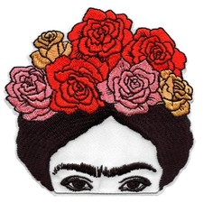 Frida Kahlo Flower Crown Patch