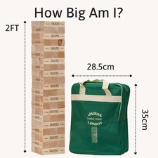 Jaques of London Giant Tumble Tower | Giant Garden Games | Outdoor Games