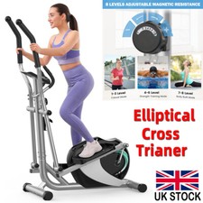 8 Levels Resistance Magnetic Elliptical Cross Trainer Fitness Cardio Training