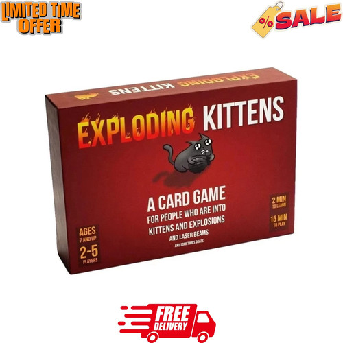 New exploding kittens card - kittens,