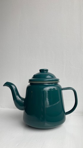 Falcon green enamel tea - falcon, pot