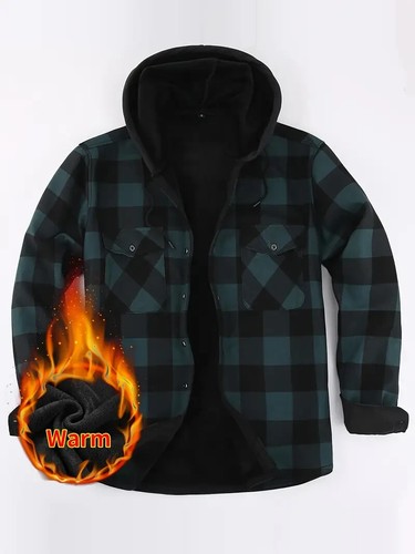 Mens plaid hooded - mens,
