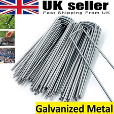 METAL GROUND GARDEN PINS WEED
