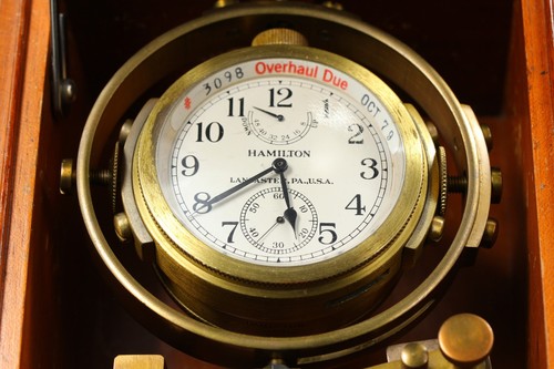 Hamilton marine chronometer - marine,